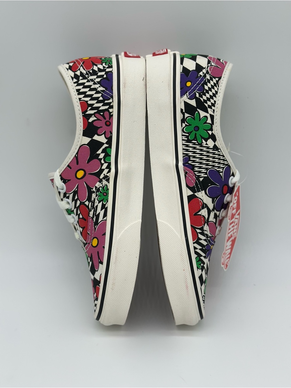 Vans Multicolor Floral Checkerboard Low-Top Sneakers - Picture 4 of 9